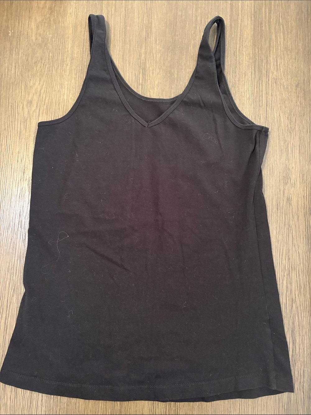 Black V-Neck Tank Top - Women